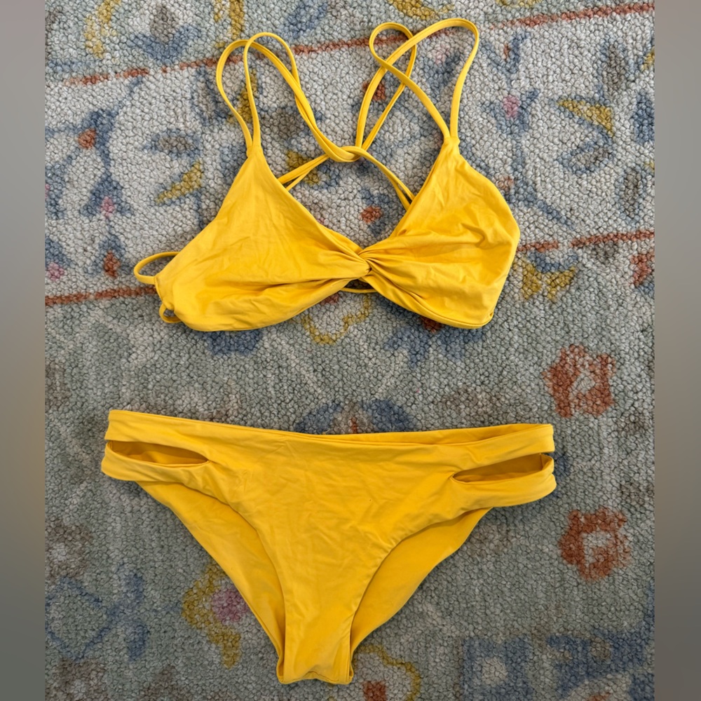 Yellow L Space swimsuit